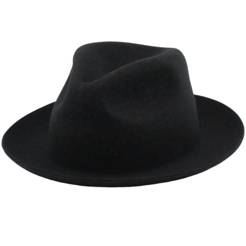 100% wool felt gentleman hat