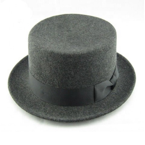 Unisex fashion 100% wool felt mini top hat