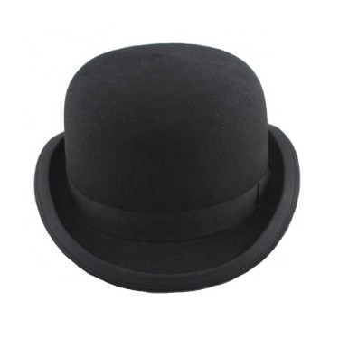 100% wool traditional men's mini felt bowler hat