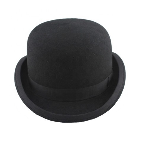 100% wool traditional men's mini felt bowler hat