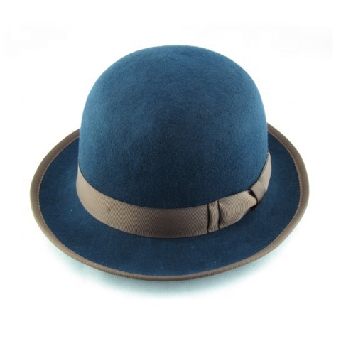 fashion blue 100% wool felt new style hat felt