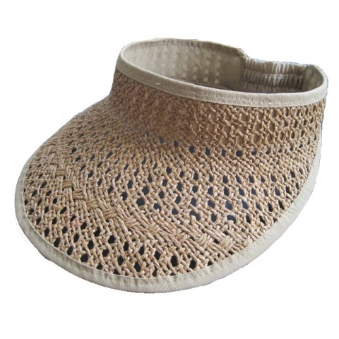 100% paper straw visor elastic end