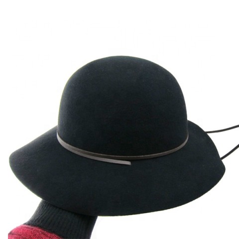 Fashionable 100% wool felt wide brim floppy elegant hats