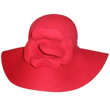 Fashionable 100% wool felt wide brim floppy elegant hats